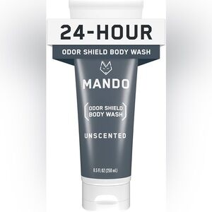 Mando Odor Shield Body Wash - 24 Hour Control - Removes Odor Better than Soap